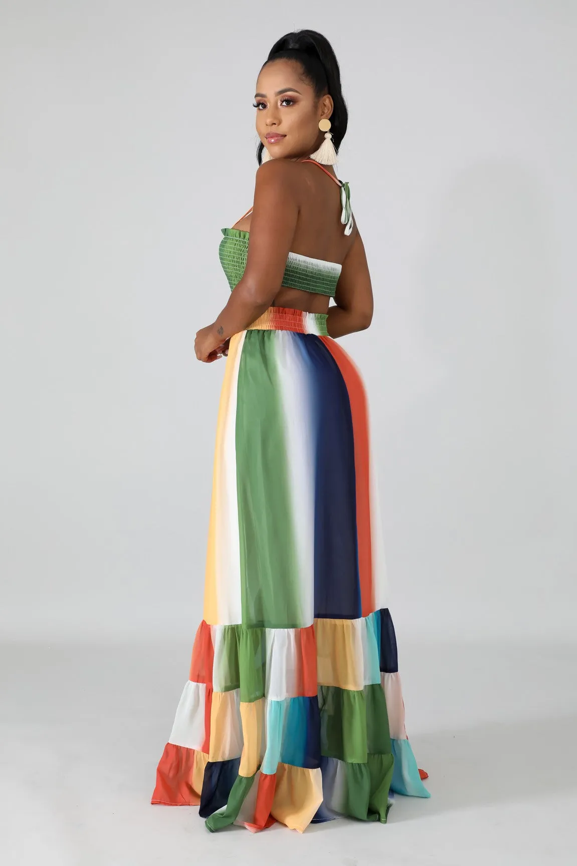 Accordion Maxi Dress