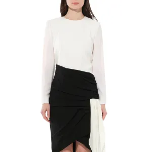 Asymetric Dress in Black/White