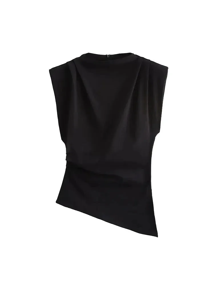 Asymmetrical Sleeveless Top