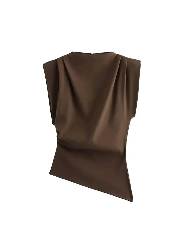 Asymmetrical Sleeveless Top