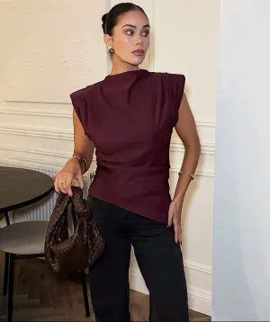 Asymmetrical Sleeveless Top