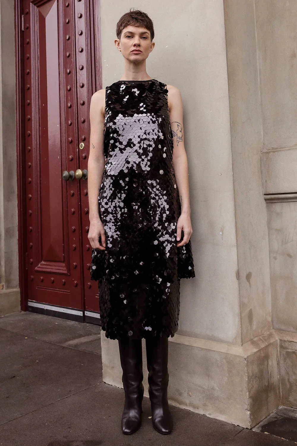 Beret Dress - Chocolate