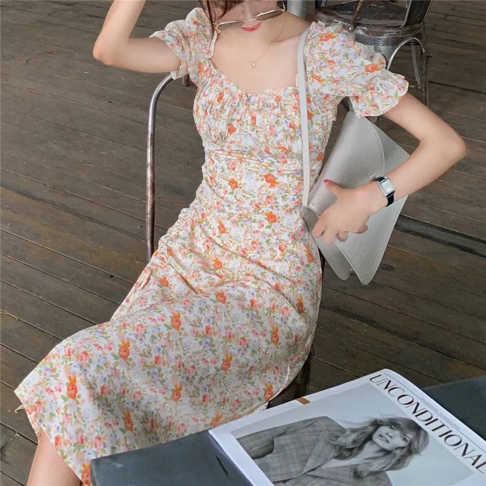 Blossoming Dainty Puff Dress