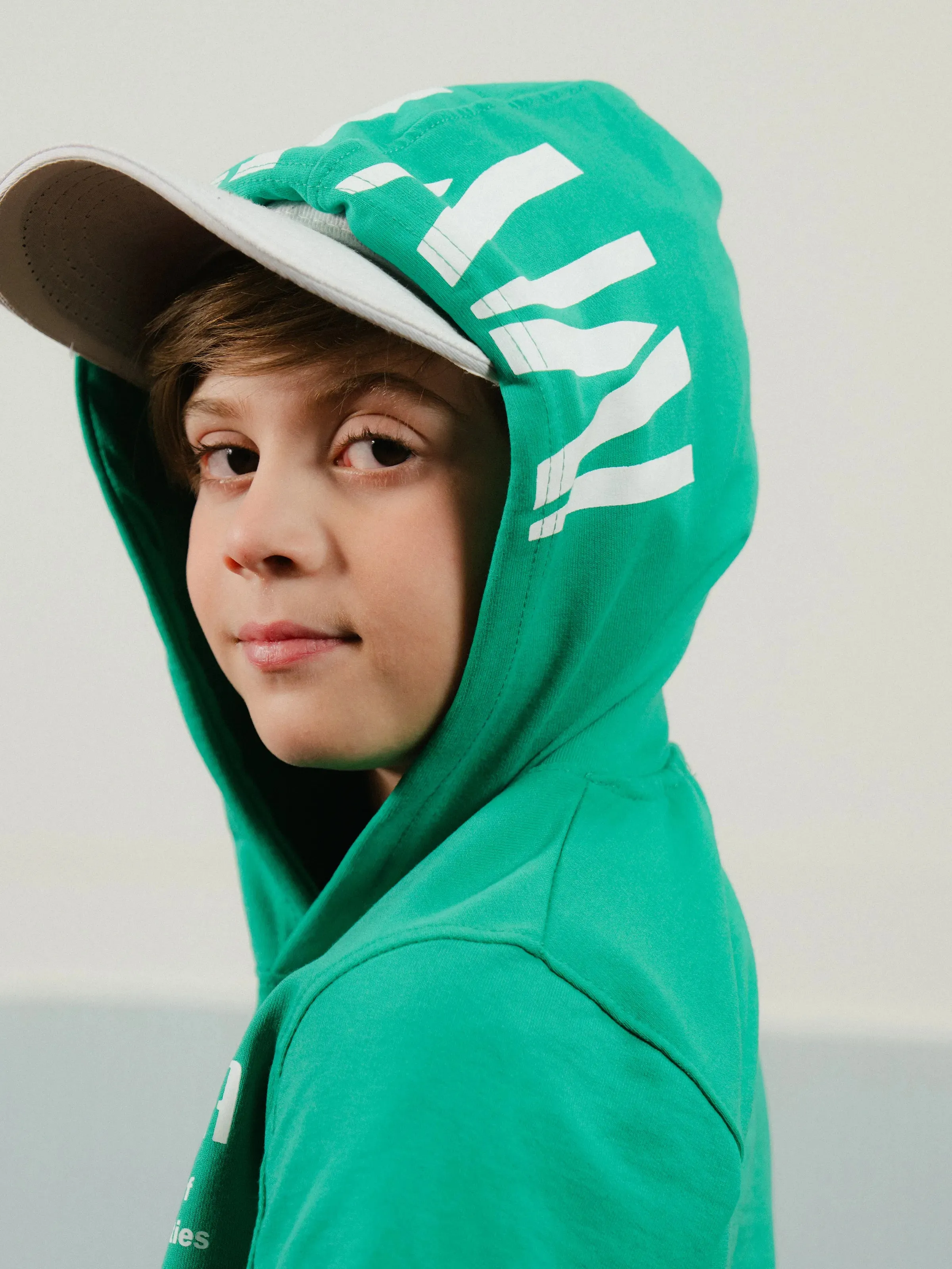 Boy's Green Hoodie - EBTH24-017