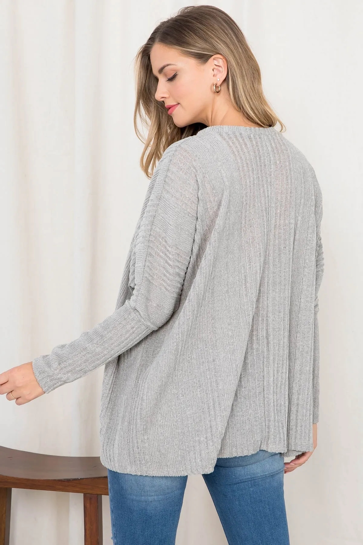 C4-A-1-AD4430 HEATHER GRAY TOP 2-2-2