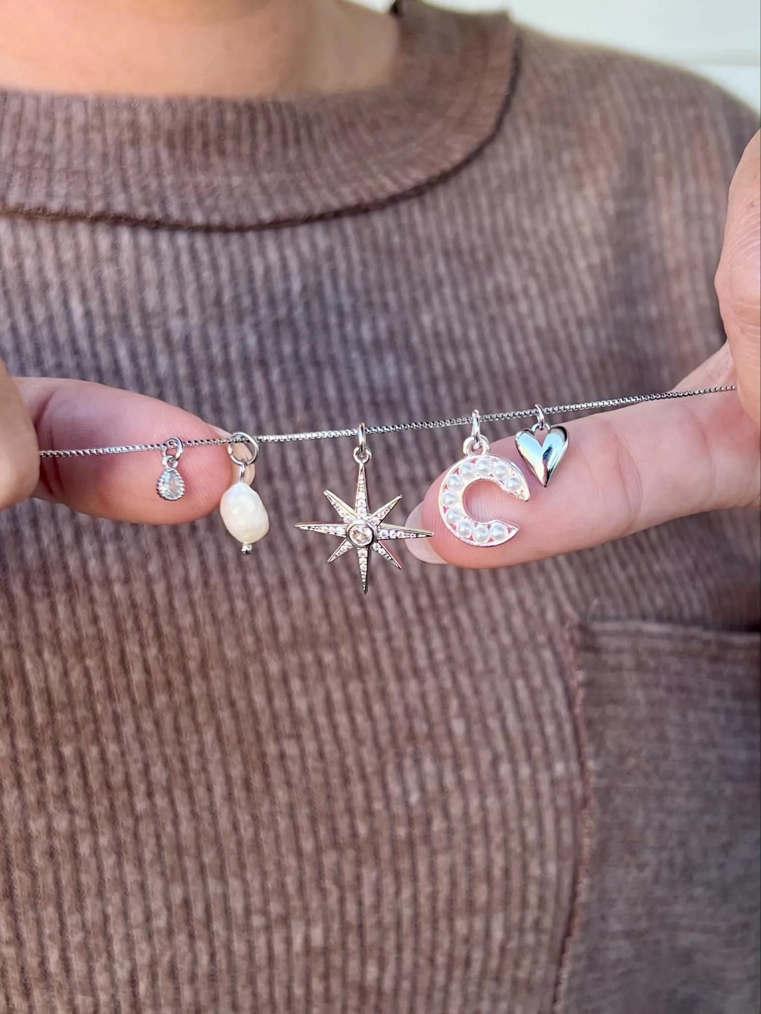 Charming Necklace - Choice of Silver or Gold by My Girl in LA (Ships in 3 Weeks)