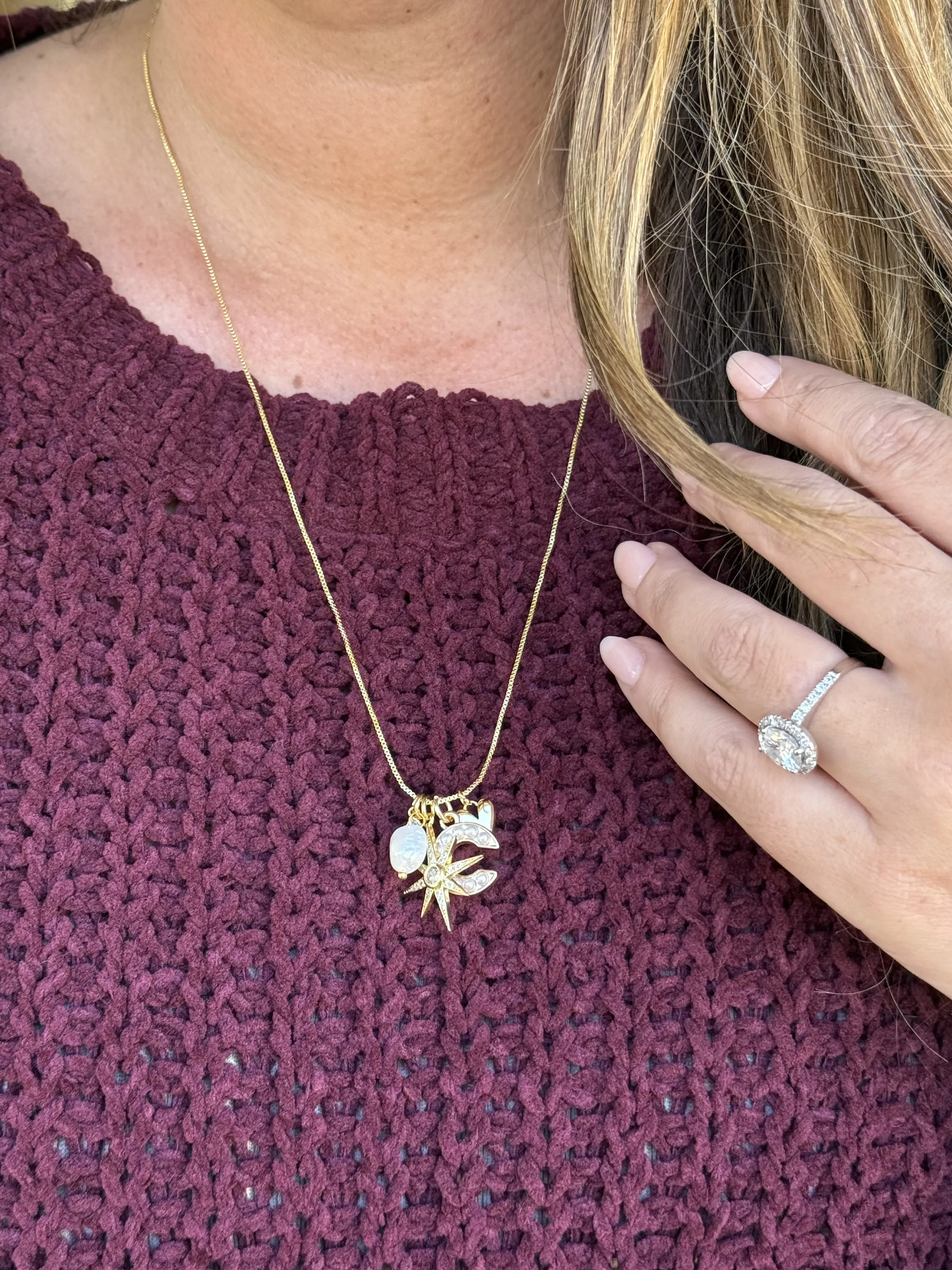Charming Necklace - Choice of Silver or Gold by My Girl in LA (Ships in 3 Weeks)