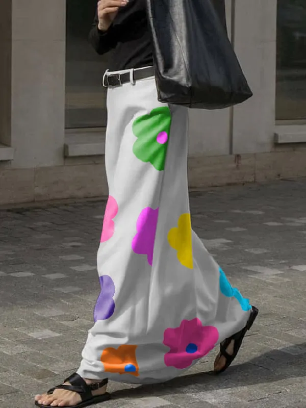 Chicmy-High Waisted Floral Printed Skirts Bottoms
