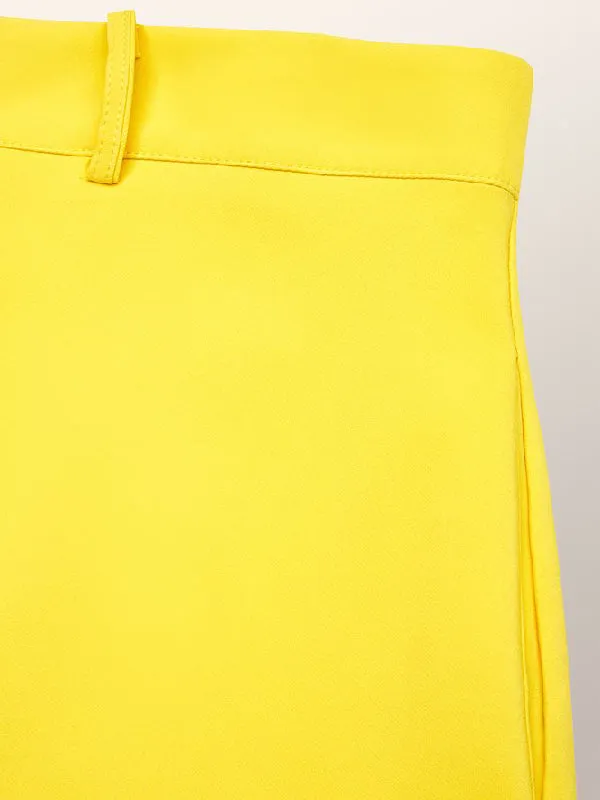 Chicmy-Simple High Waisted Solid Color Skirts Bottoms