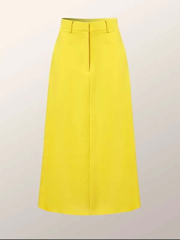 Chicmy-Simple High Waisted Solid Color Skirts Bottoms