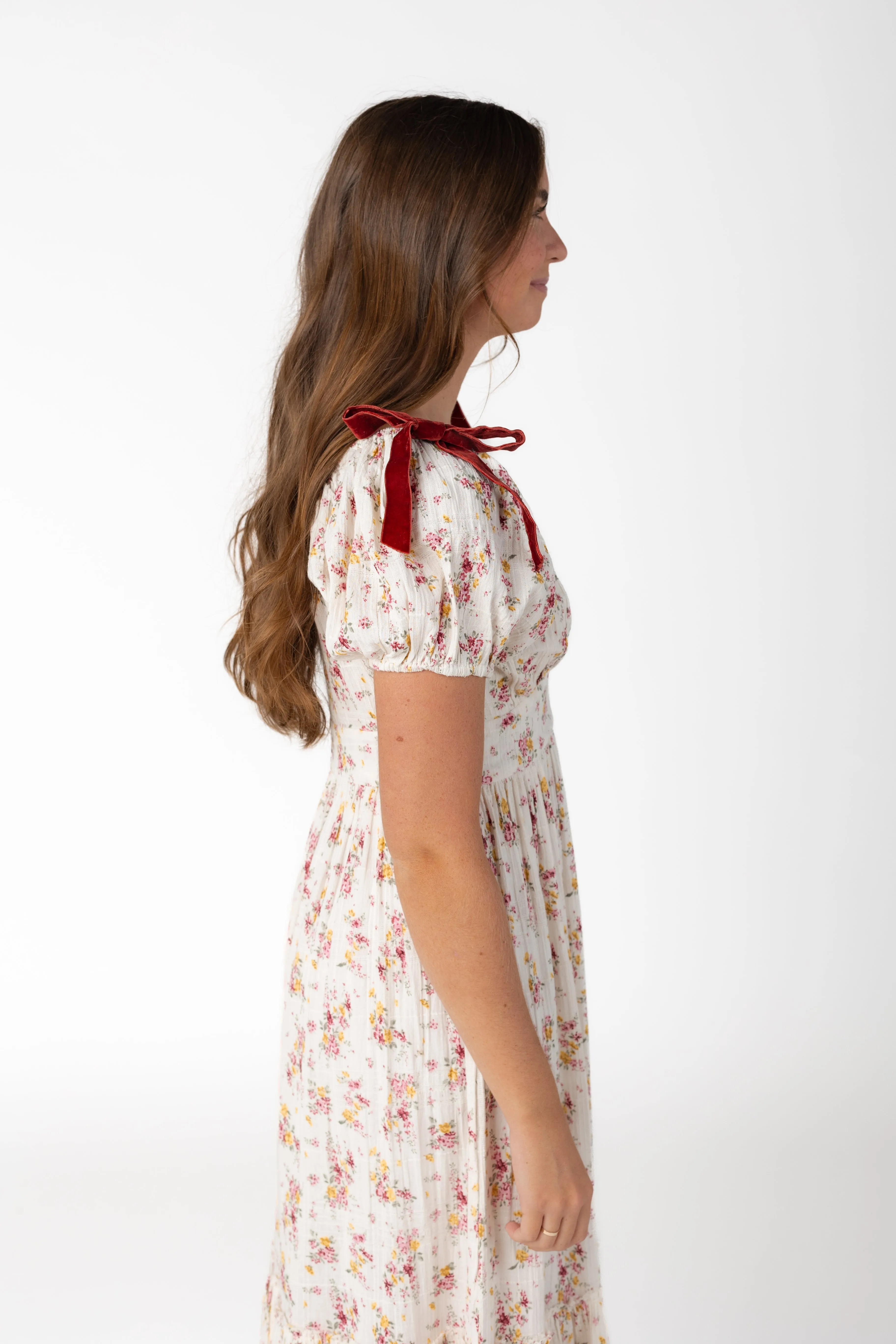 Citrus Swiss Dobby Print Dress