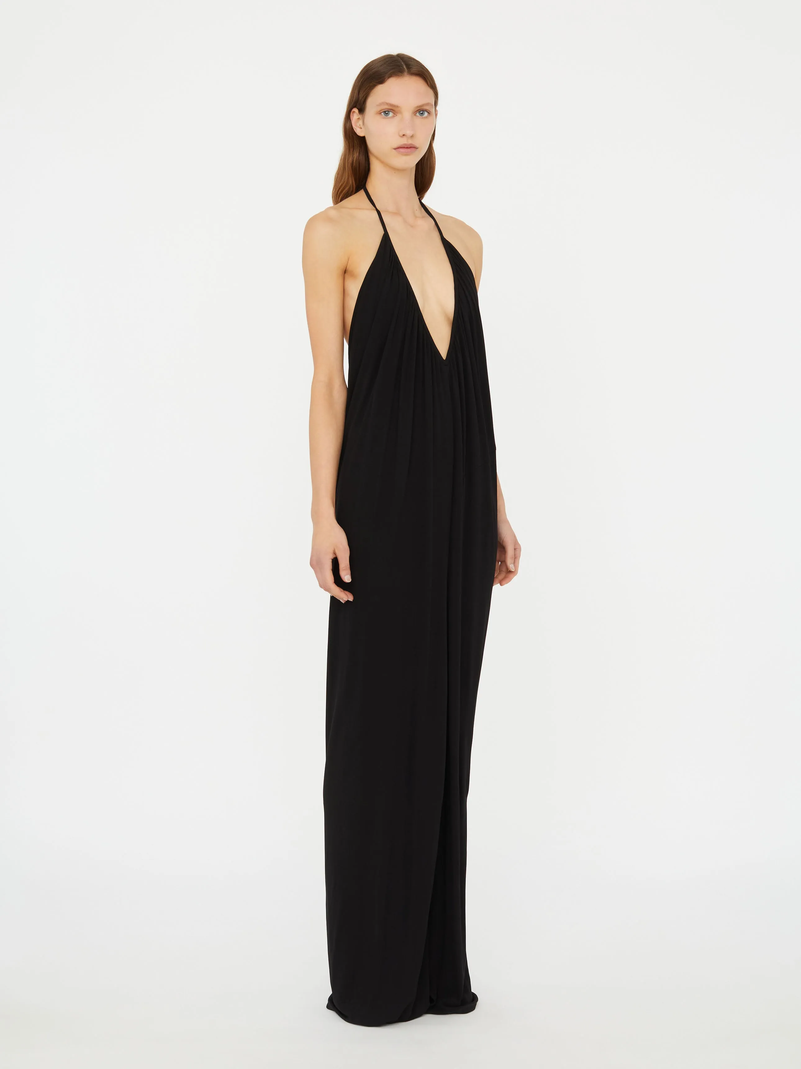 Cowled Halter Jumpsuit