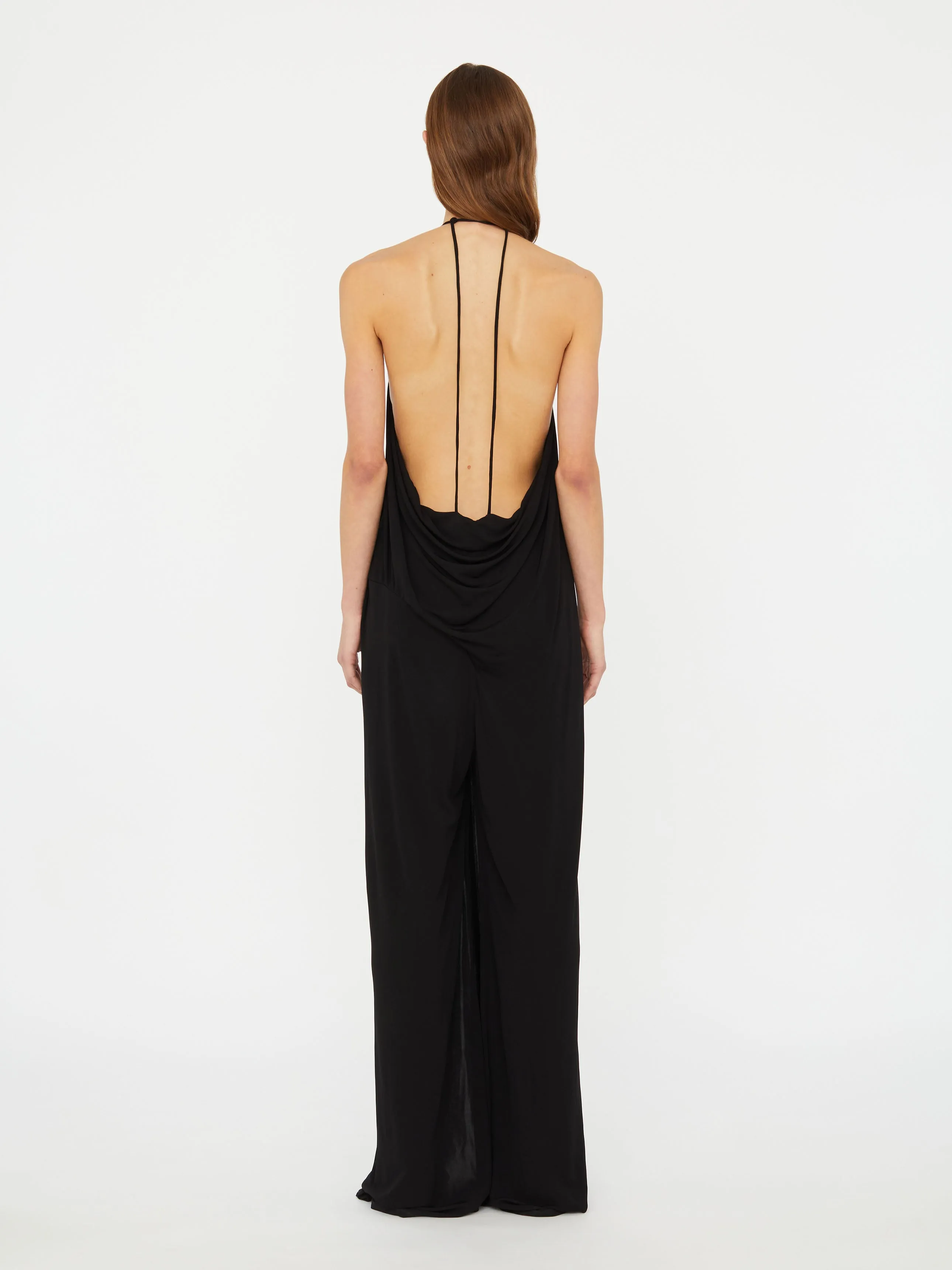 Cowled Halter Jumpsuit