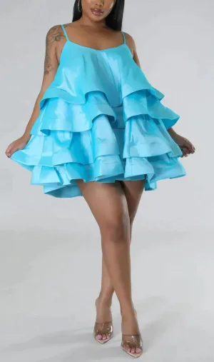 Dainty Ruffled Mini Dress