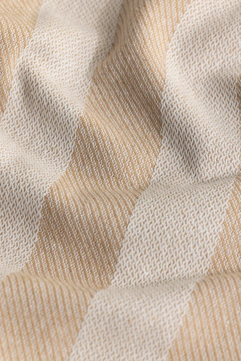 Effortless Elegance Cream Stripe Shirt