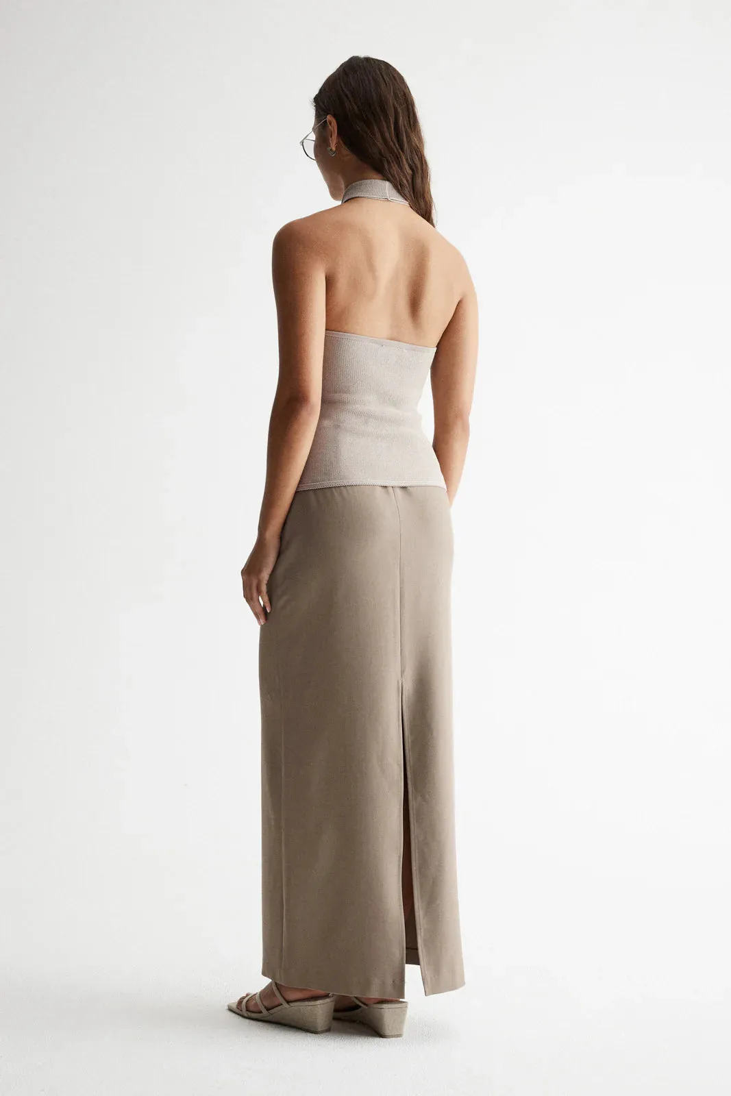 Elka Collective - Zinnia Knit Top (Taupe)