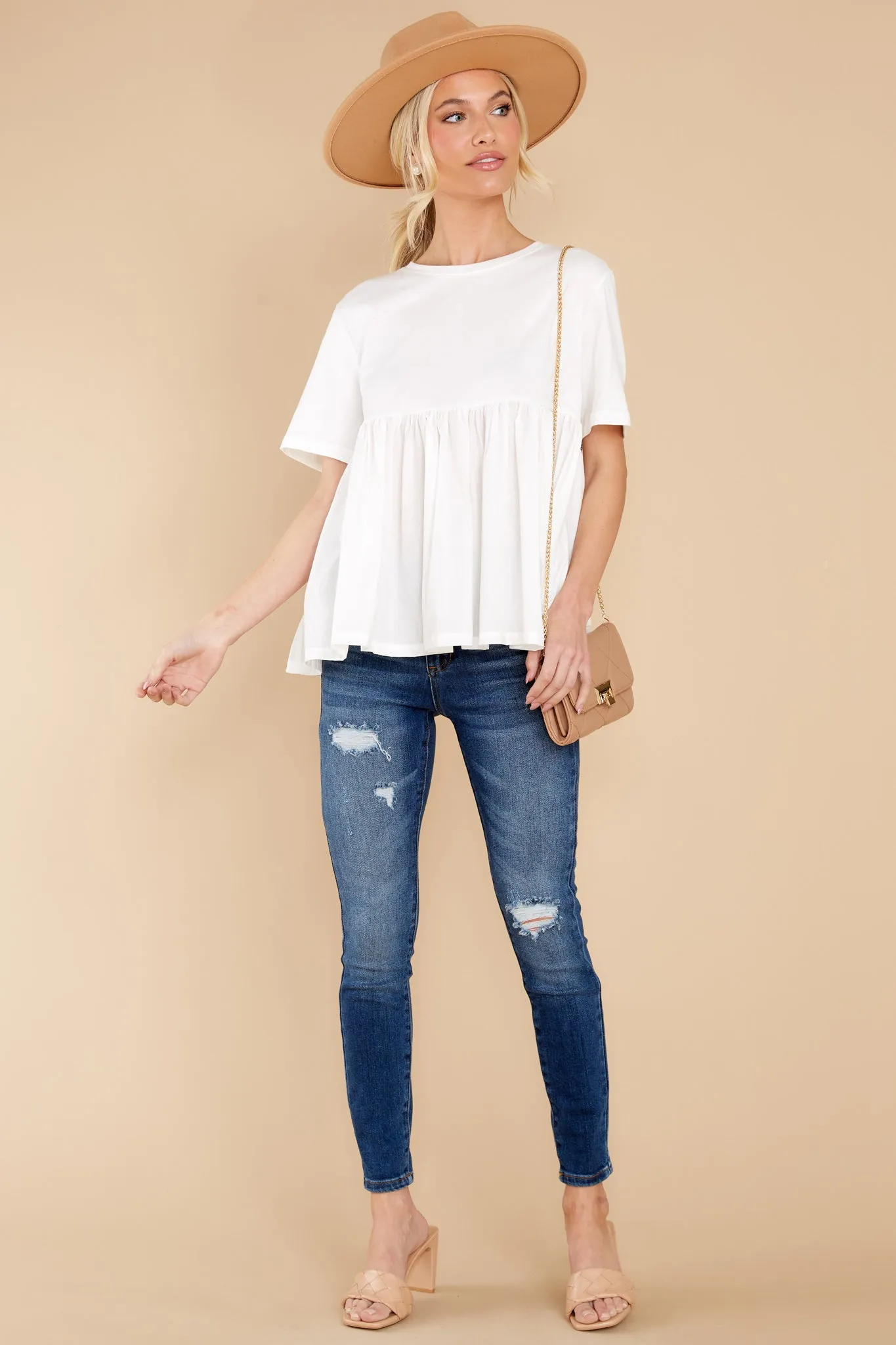 Enjoying This Moment White Top