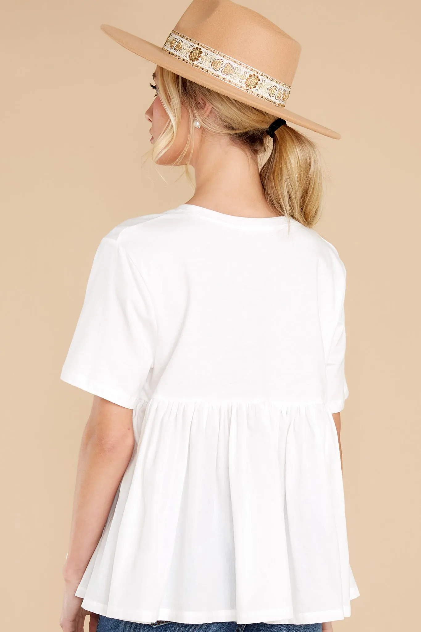 Enjoying This Moment White Top