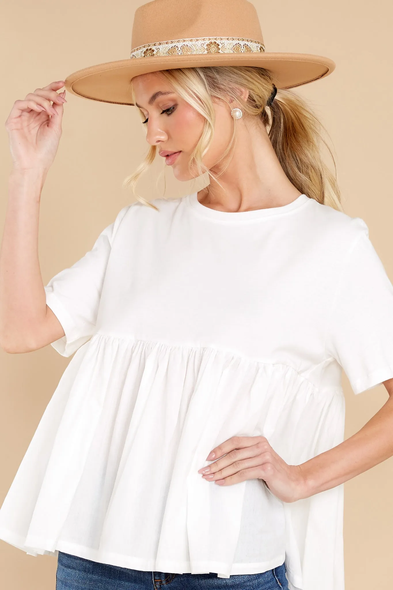 Enjoying This Moment White Top