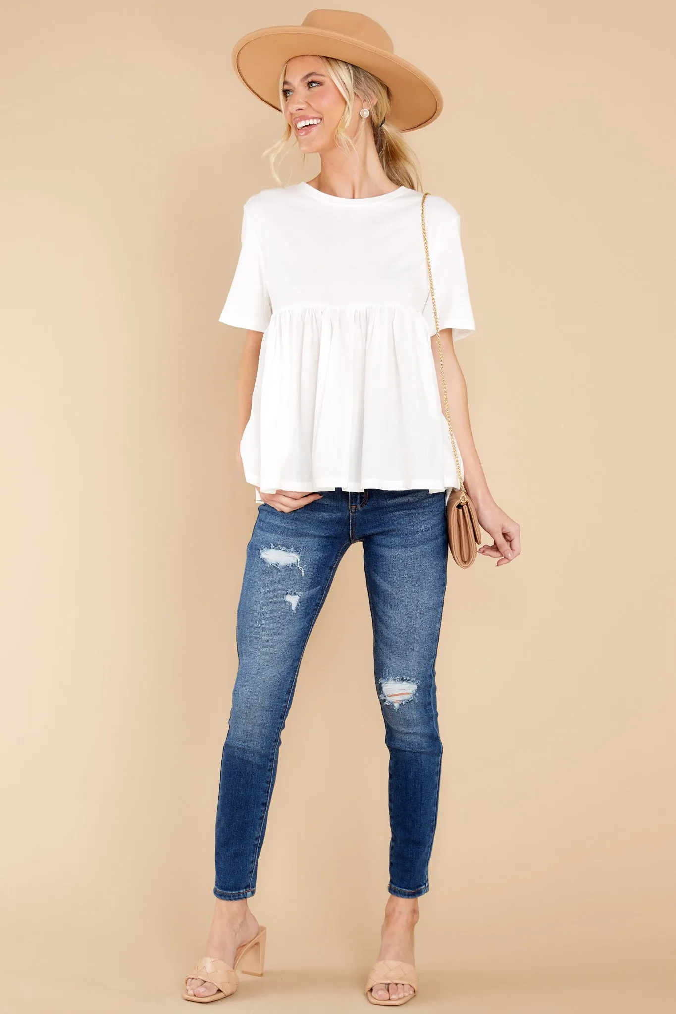 Enjoying This Moment White Top