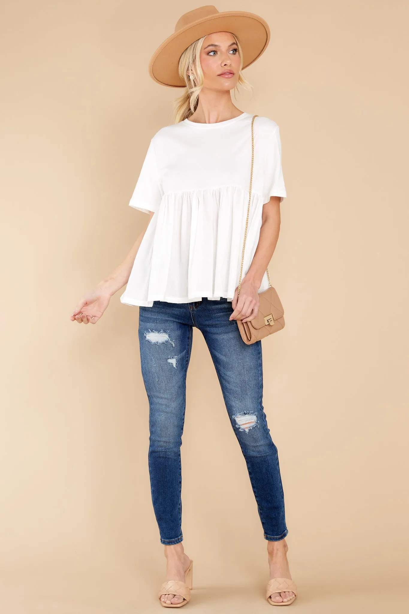 Enjoying This Moment White Top
