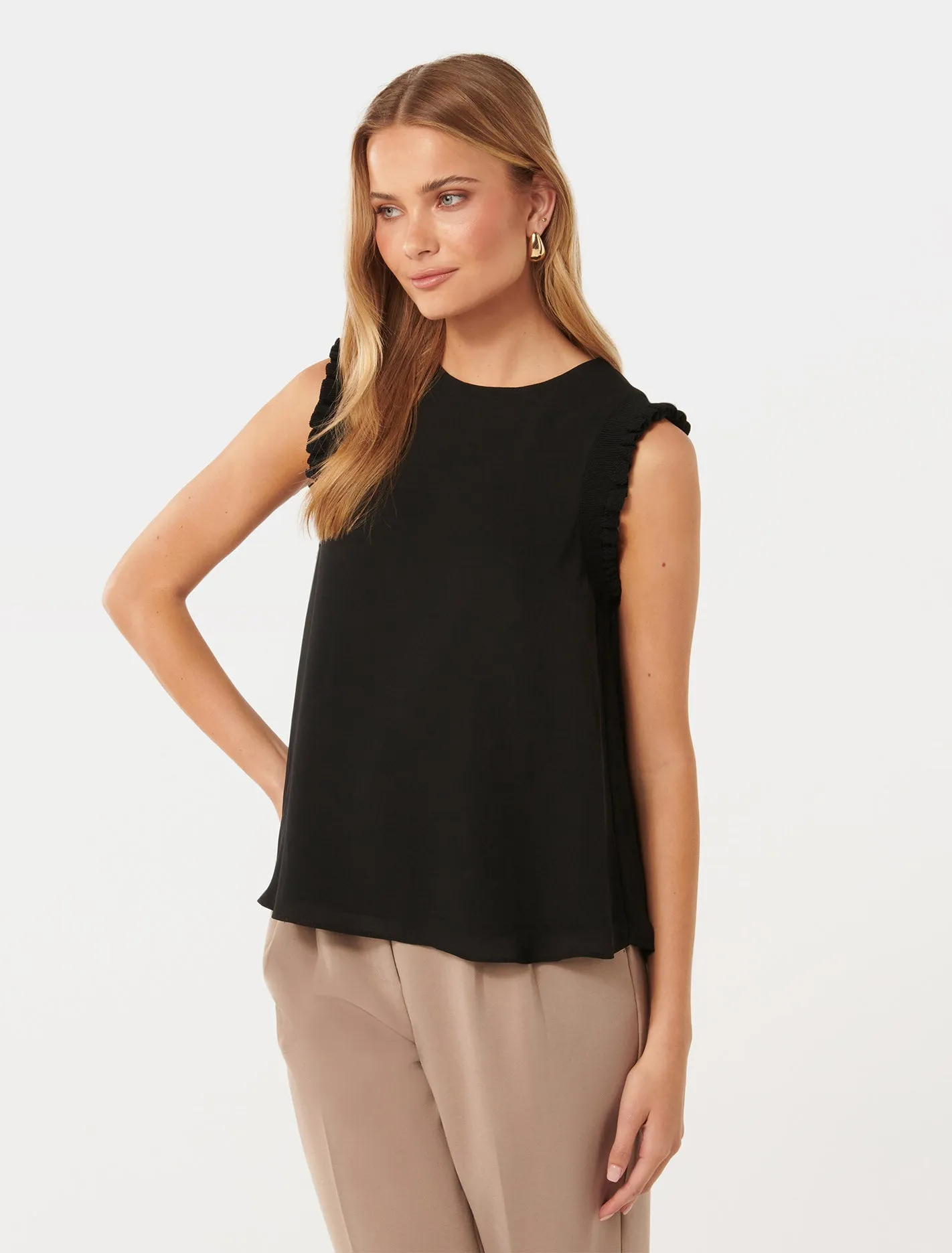 Faith Knit Frill Tank Top