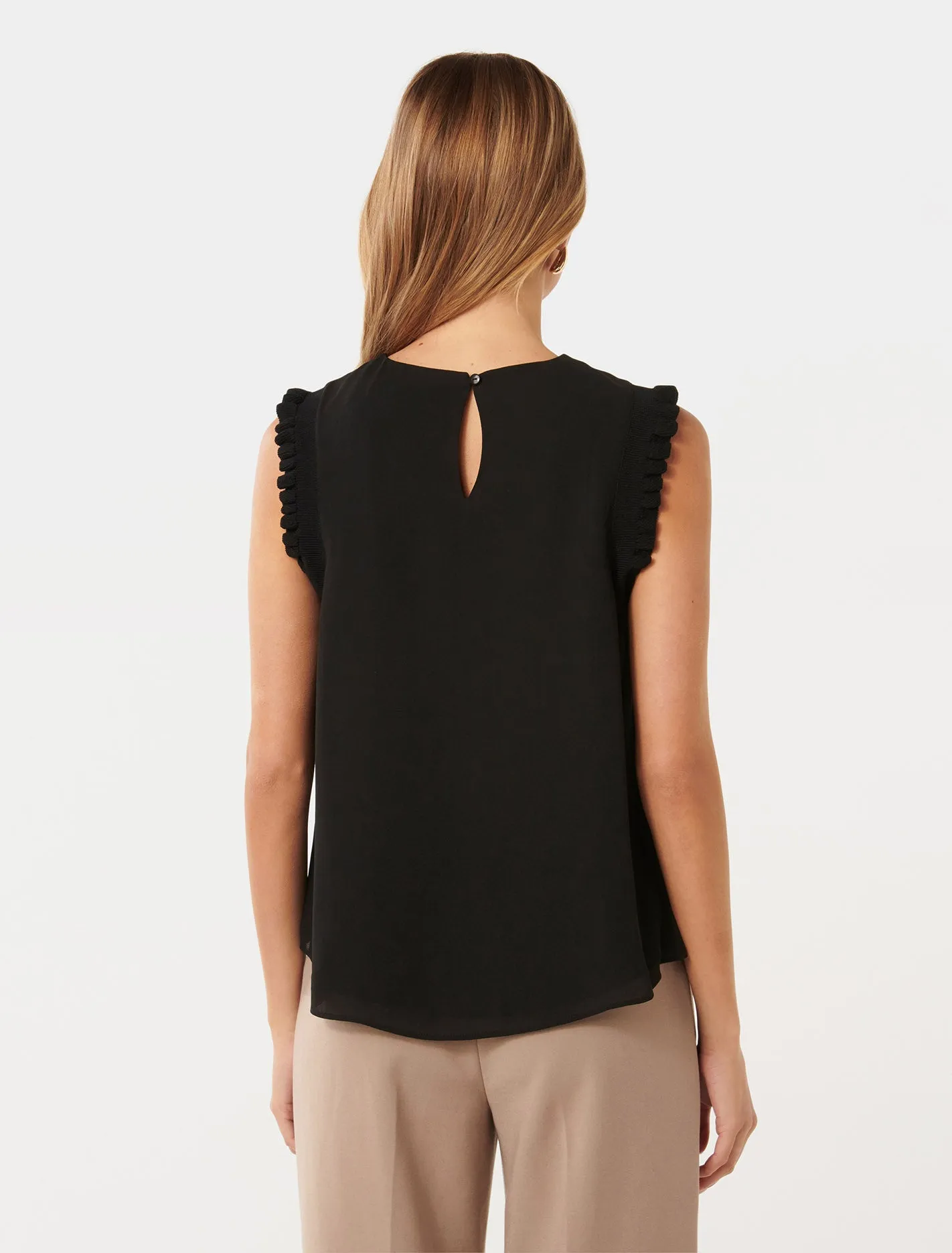 Faith Knit Frill Tank Top