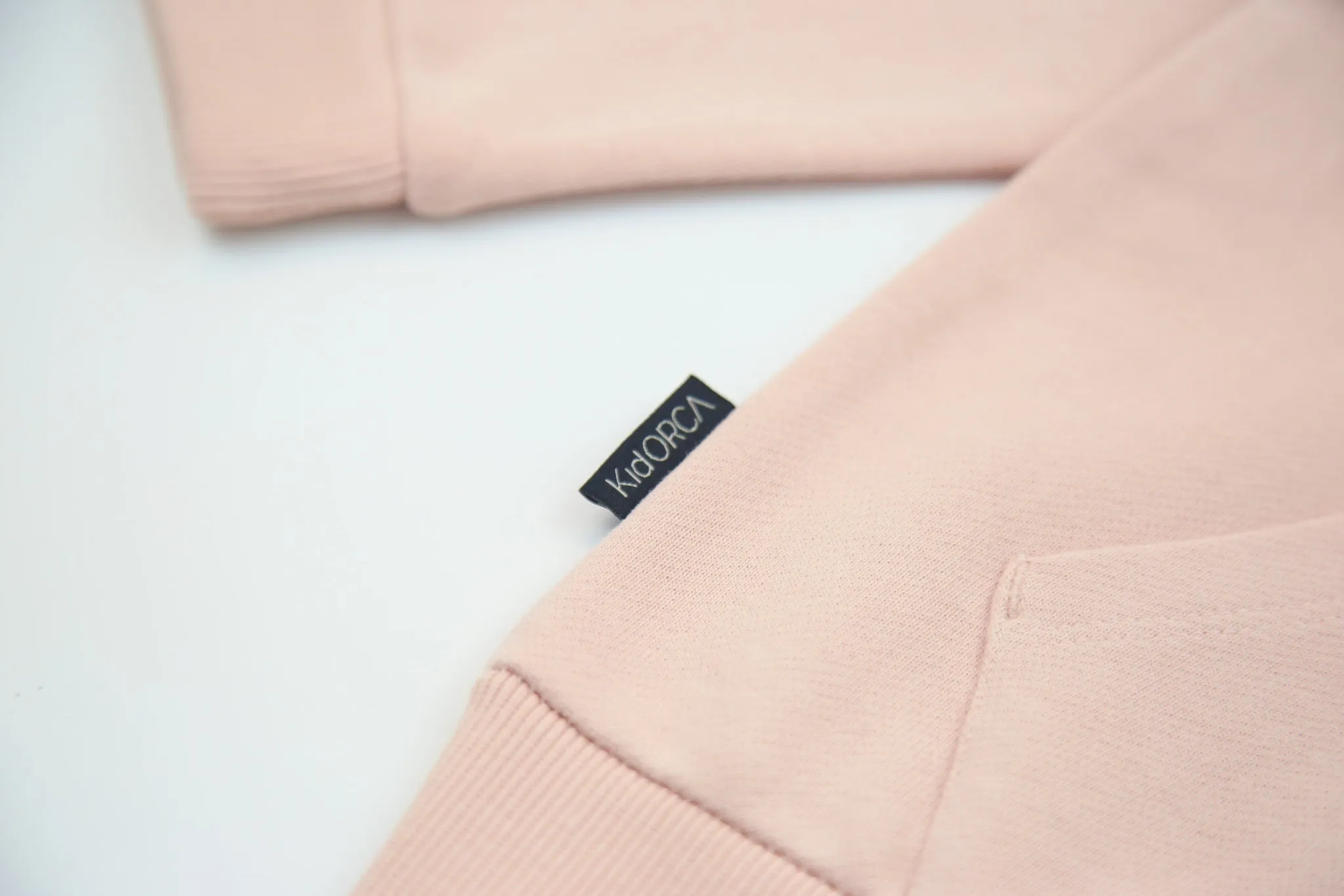 French Terry Hoodie _ Pale Rose