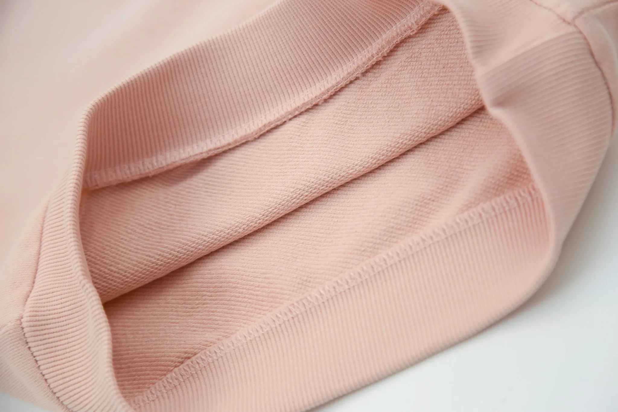 French Terry Hoodie _ Pale Rose