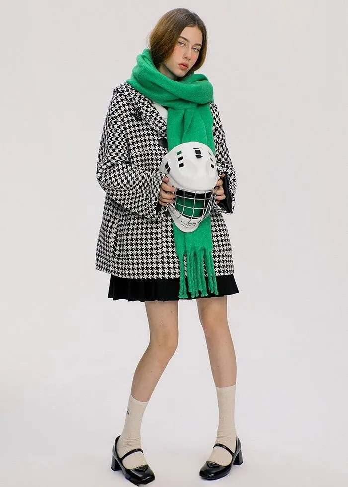 FRILL COLOR RETRO BUTTON DRESS