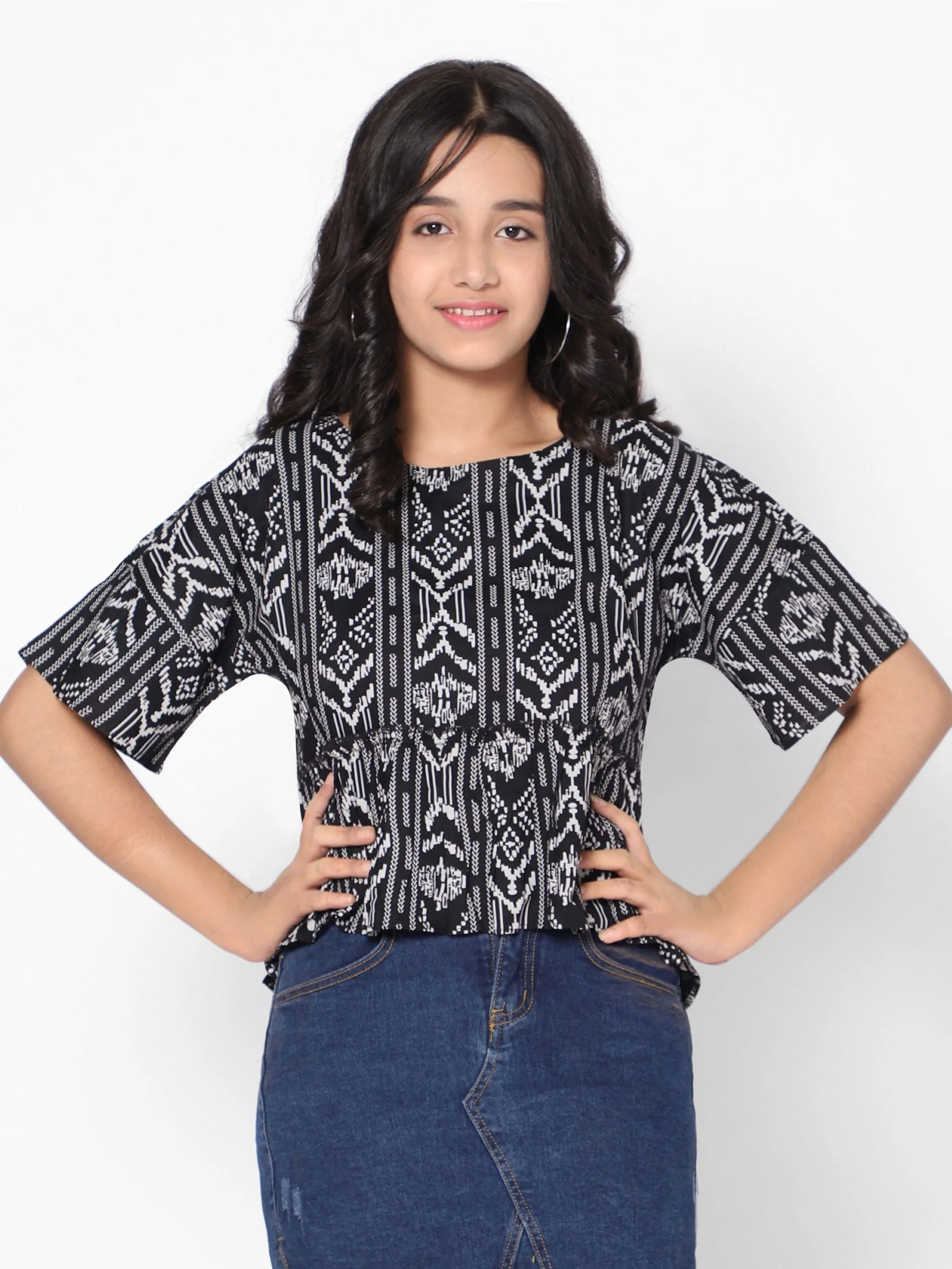 Frill Top-Black