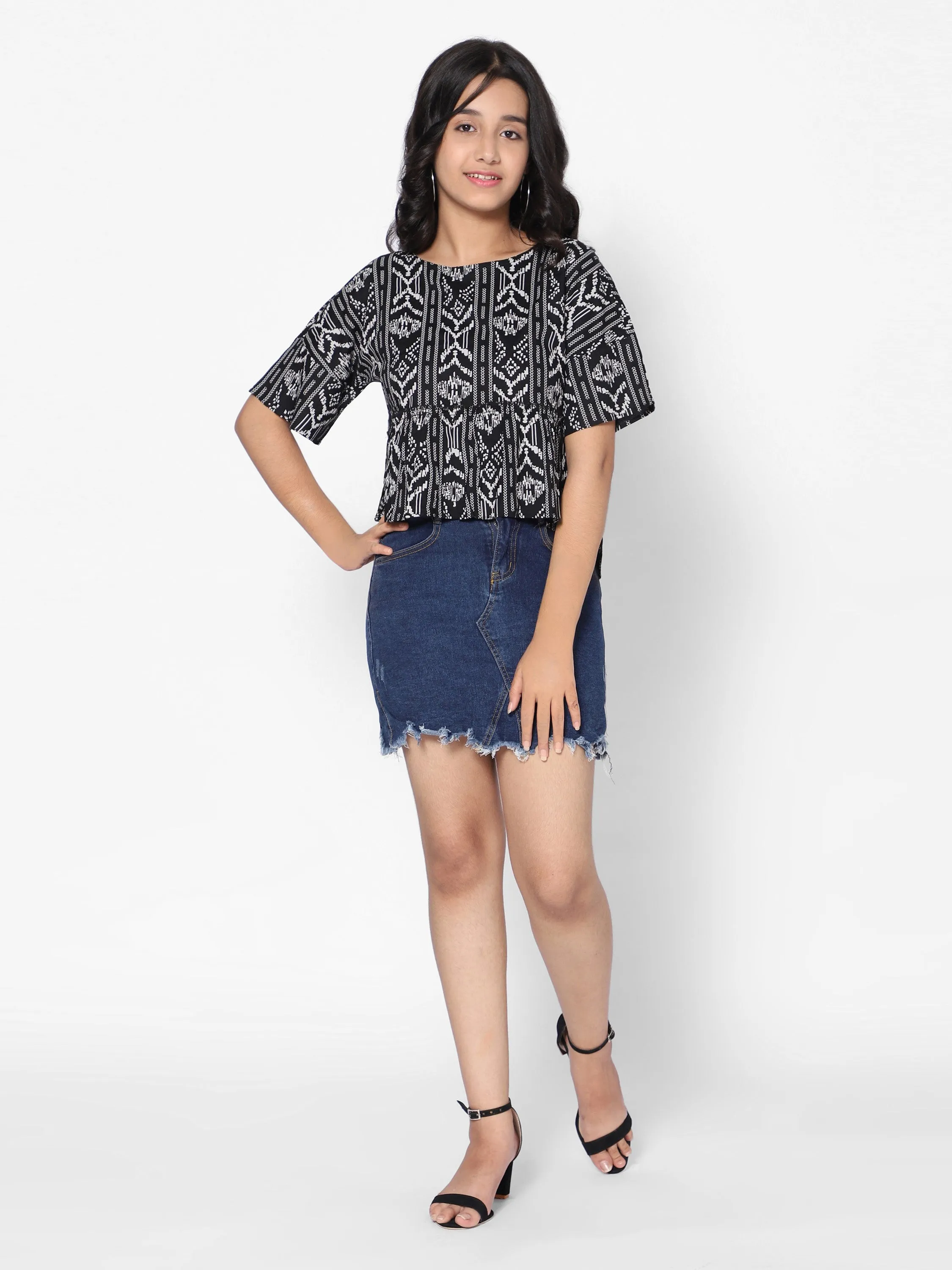 Frill Top-Black