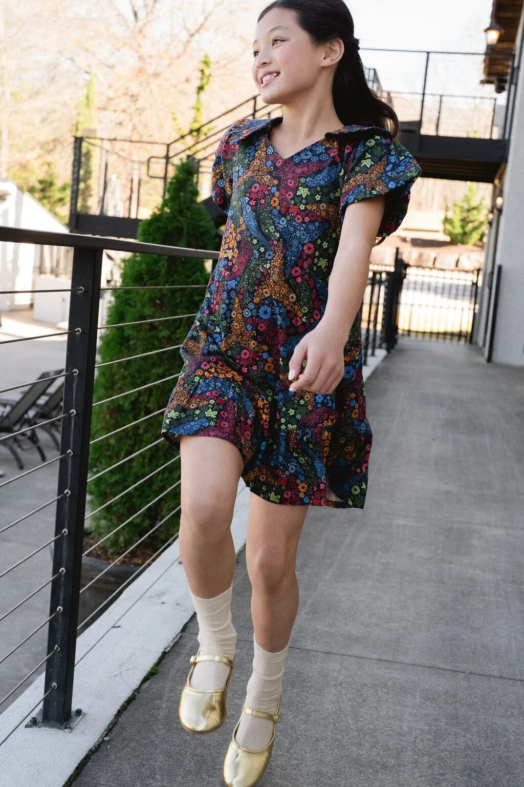 Girls Penelope Dress - Ditzy Floral