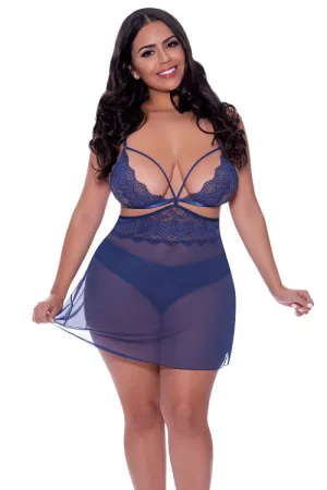 I'll Do A Dance- Plus Size Babydoll Set