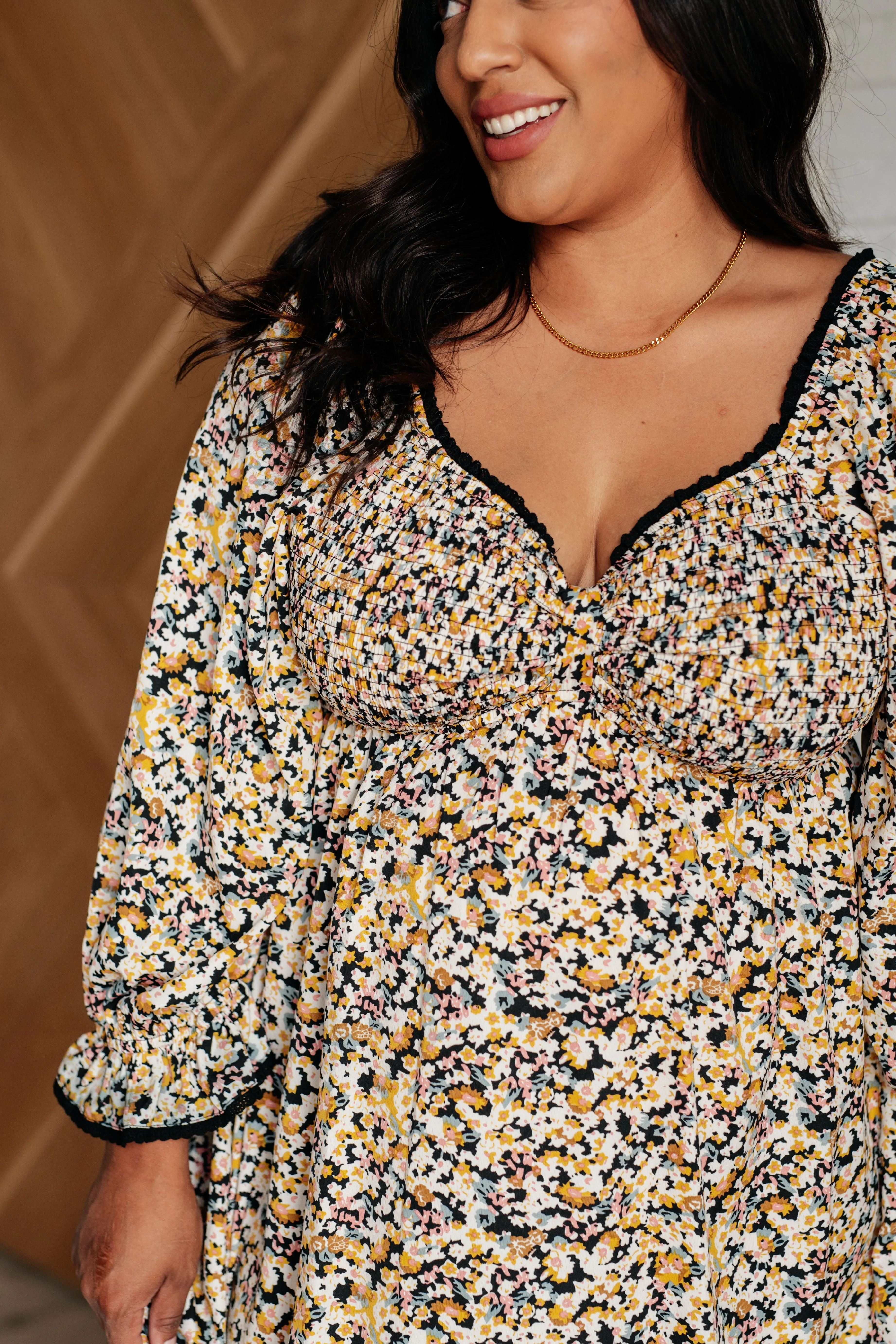 Jodifl-Sweet Solitude Floral Babydoll Dress