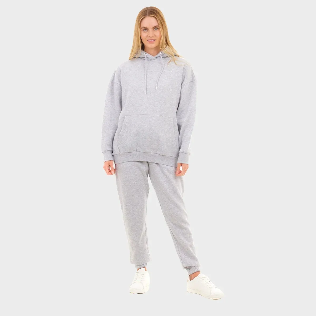 Ladies Grey Oversized Hoodie