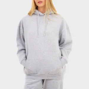 Ladies Grey Oversized Hoodie