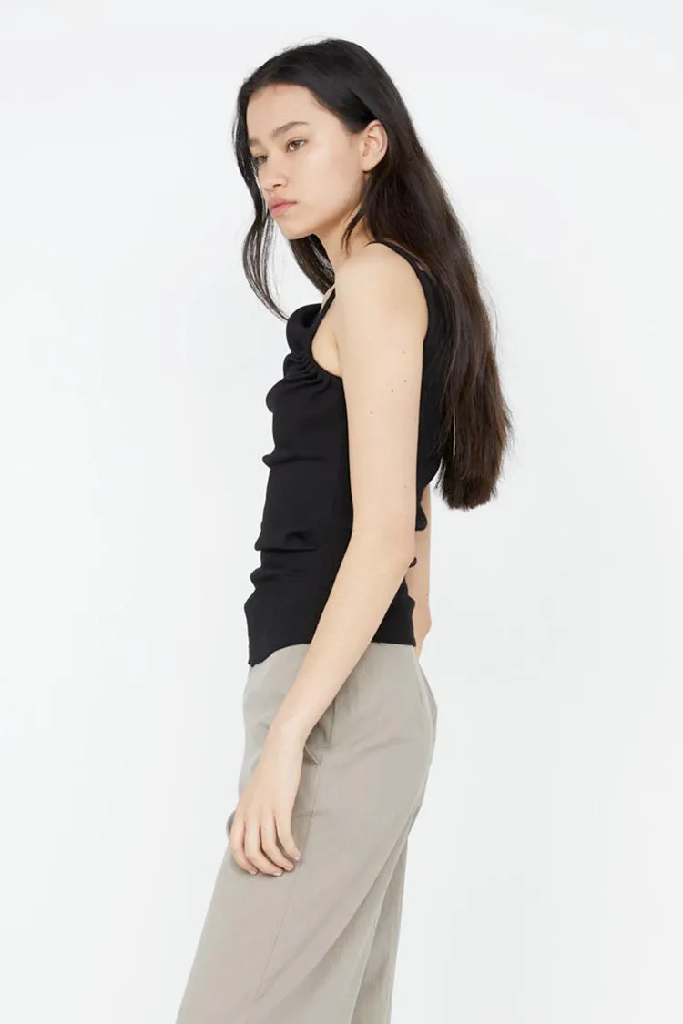 Leila Asym Tank in Black