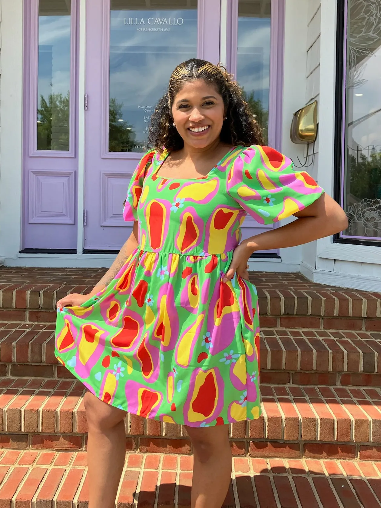 Lime Green Dreams Mini Dress