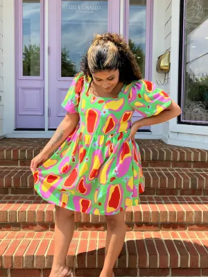 Lime Green Dreams Mini Dress