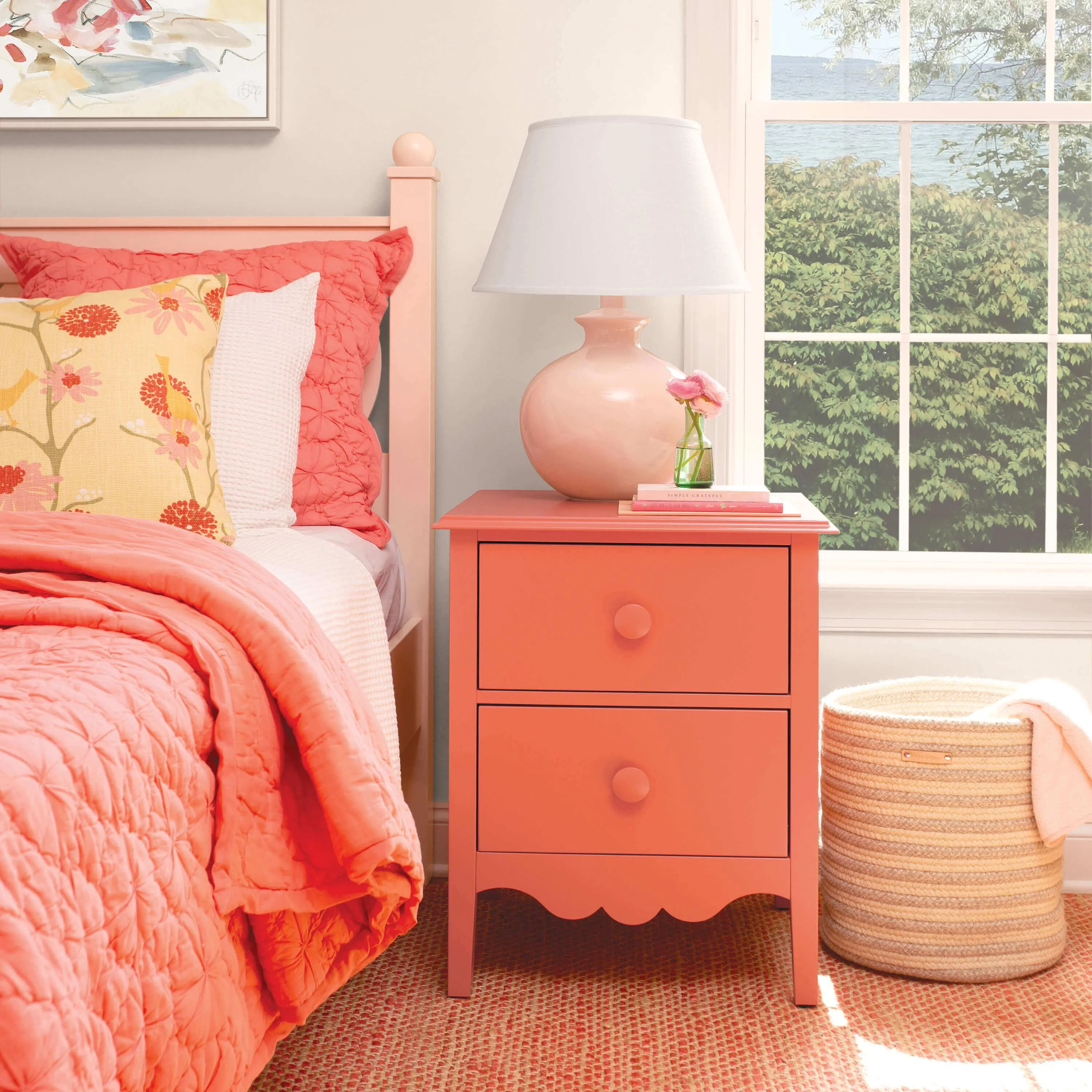 Nellie 2-Drawer Bedside Table