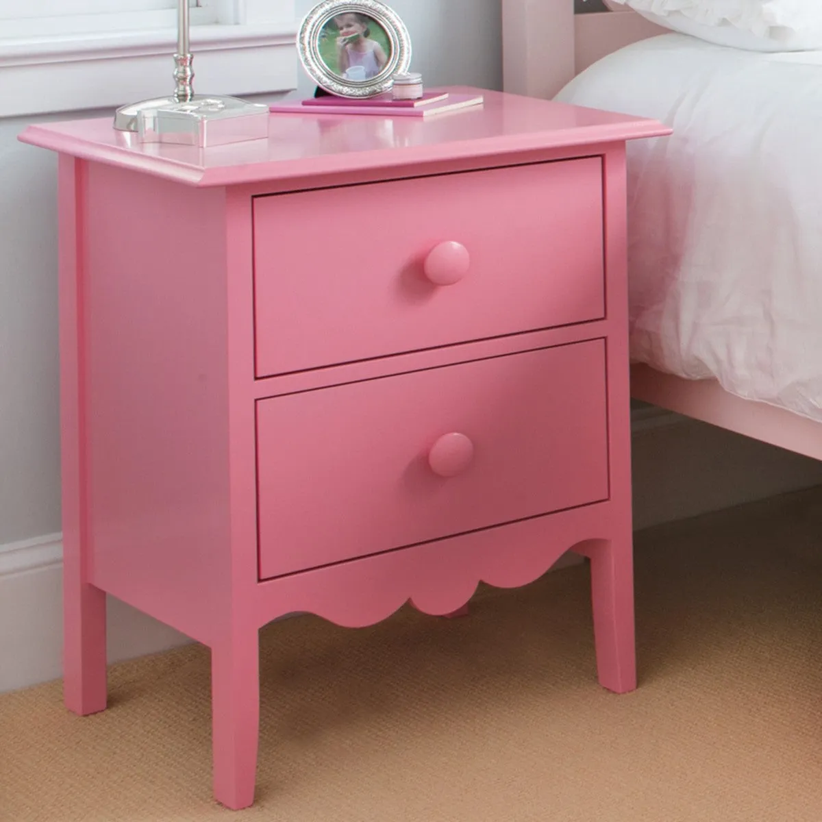 Nellie 2-Drawer Bedside Table