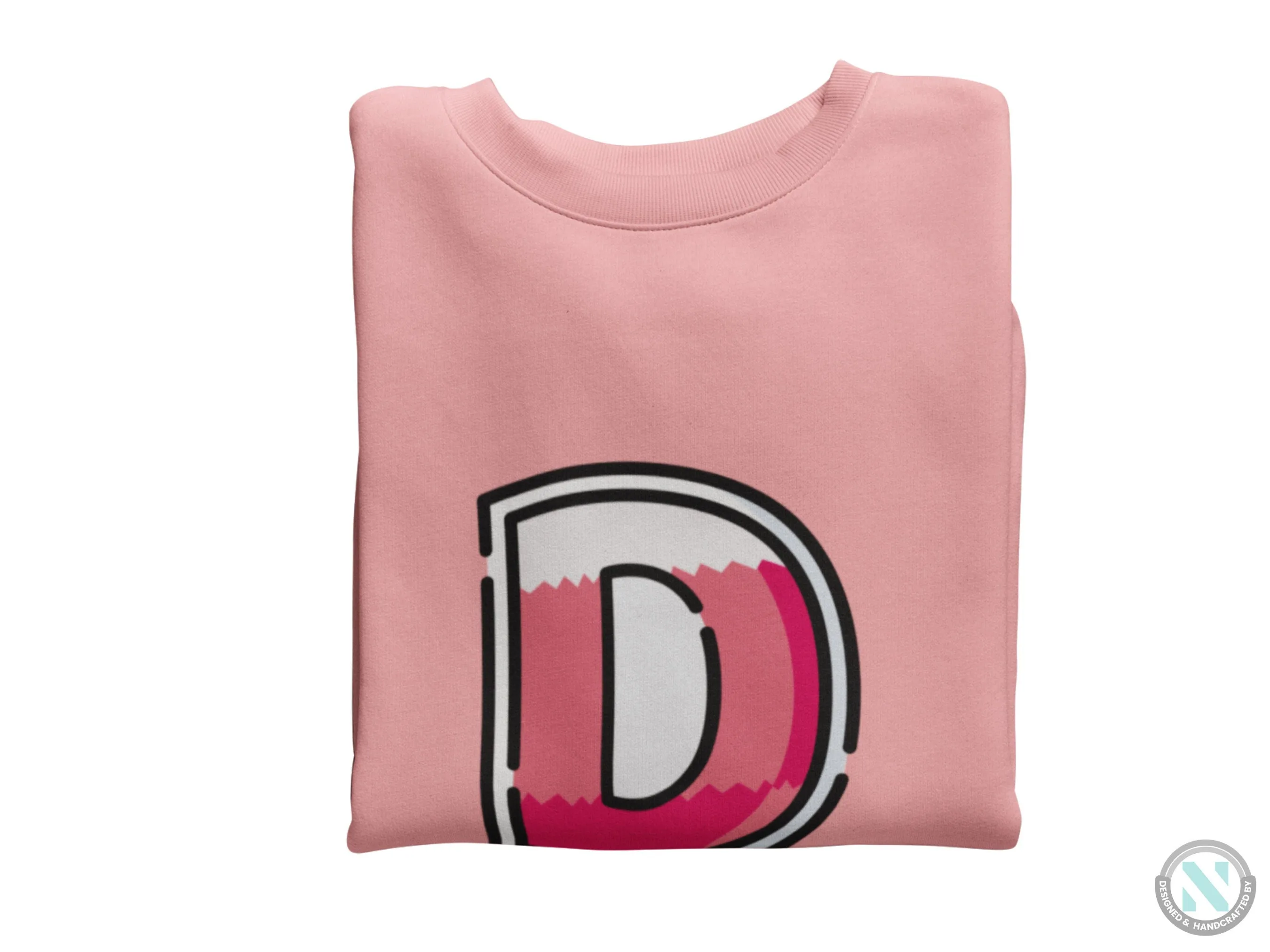 Personalized Long Sleeve Toddler Girls Autumn Hoodie With Initial D
