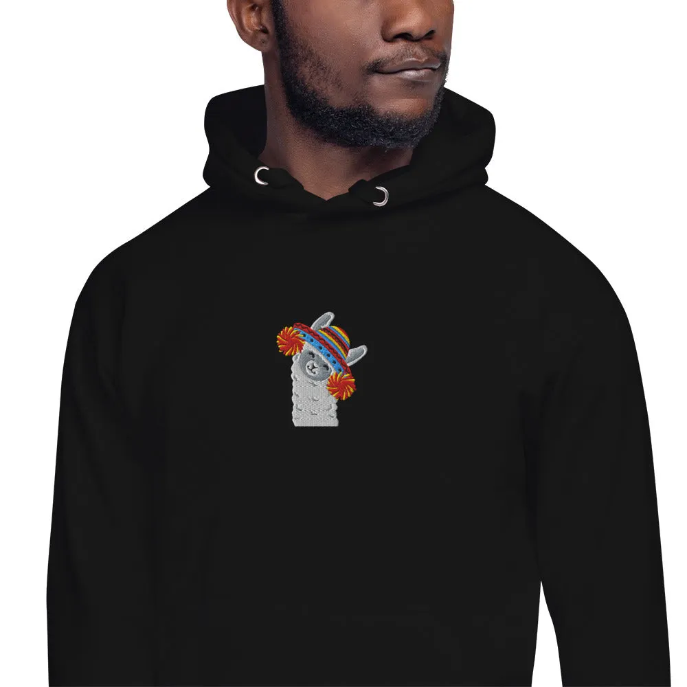 Peruvian Alpaca Embroidered Hoodie