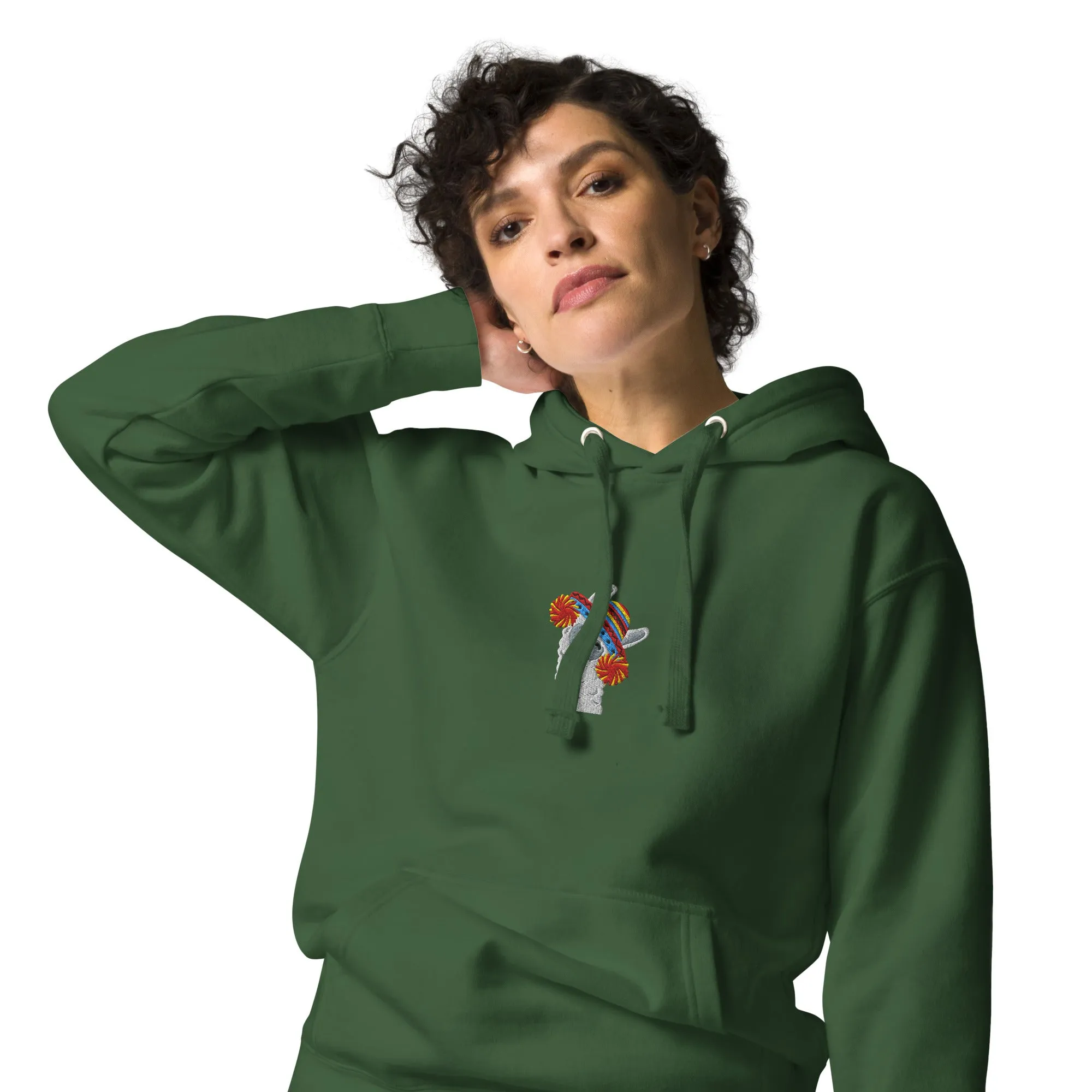 Peruvian Alpaca Embroidered Hoodie