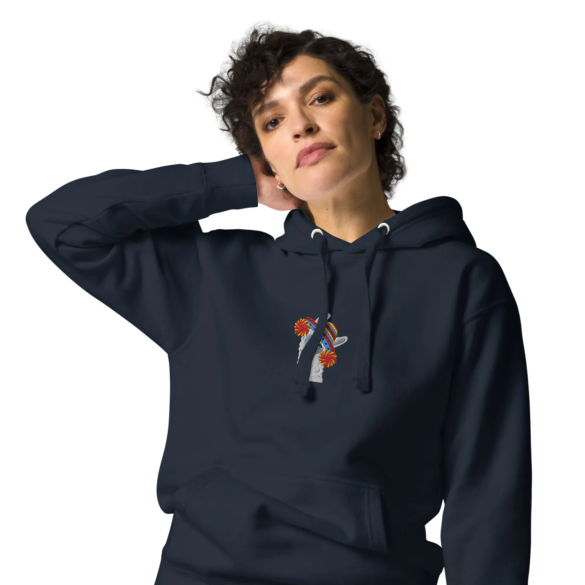 Peruvian Alpaca Embroidered Hoodie