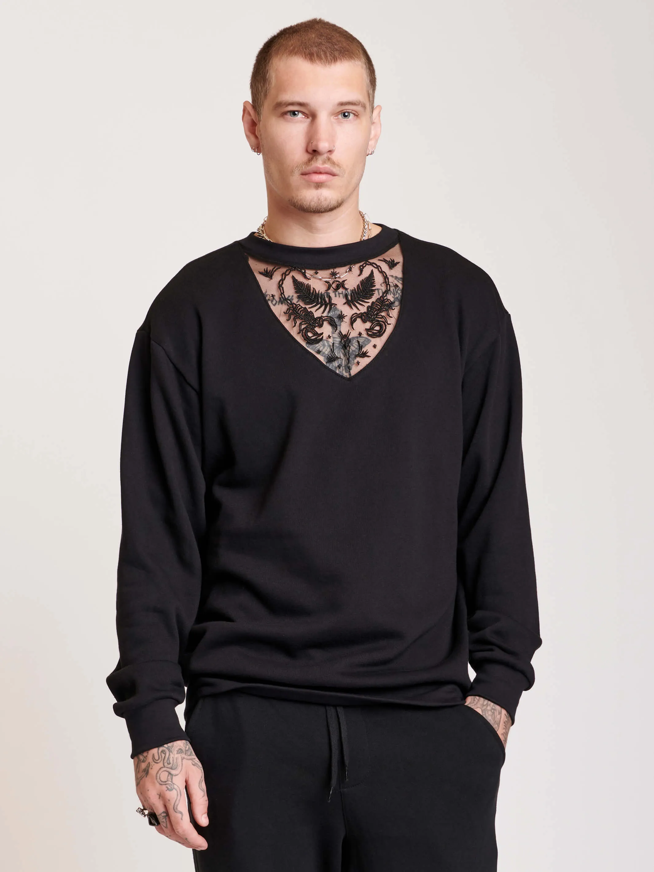 Scorpion Embroidered Sweatshirt