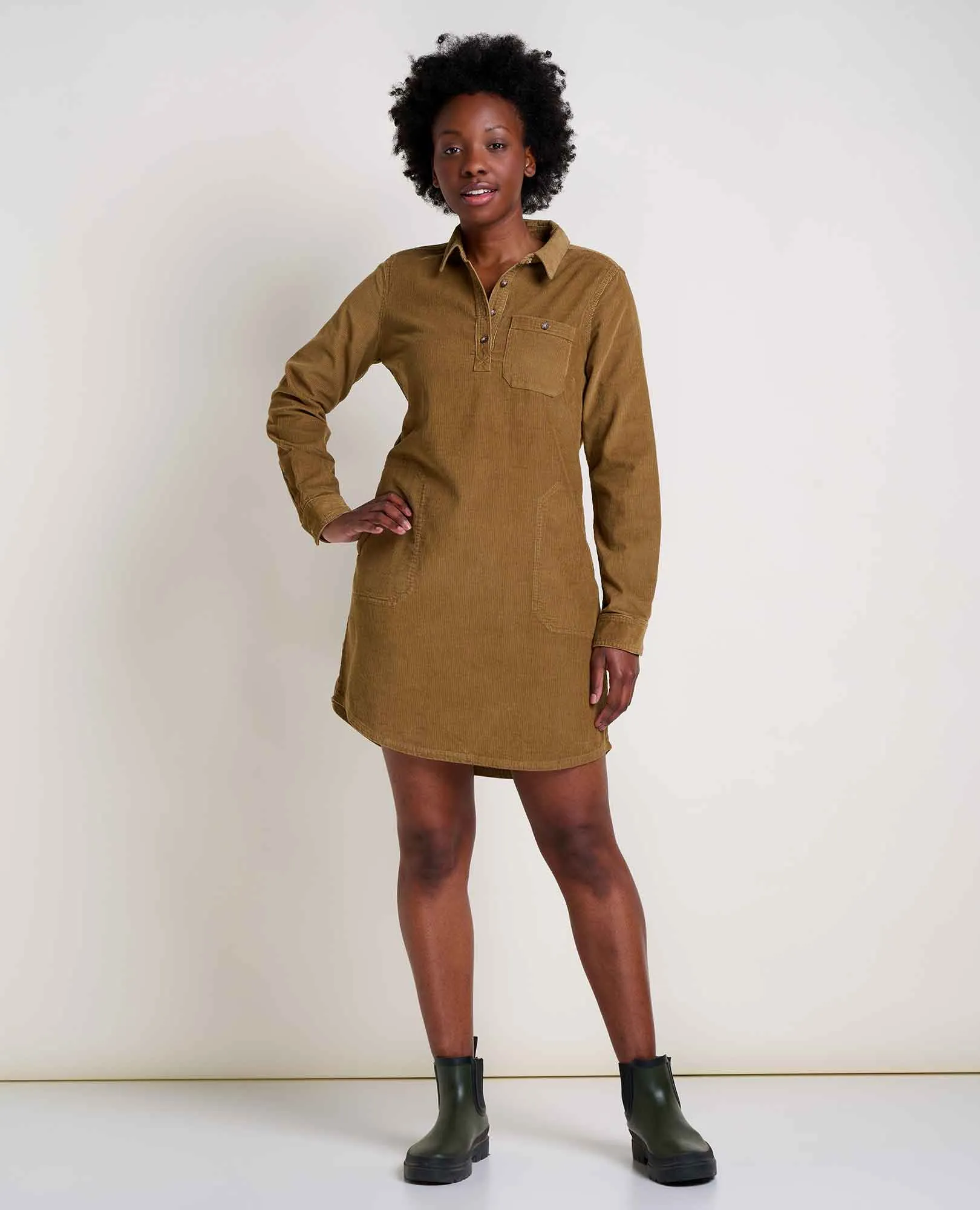 Scouter Cord Shirtdress