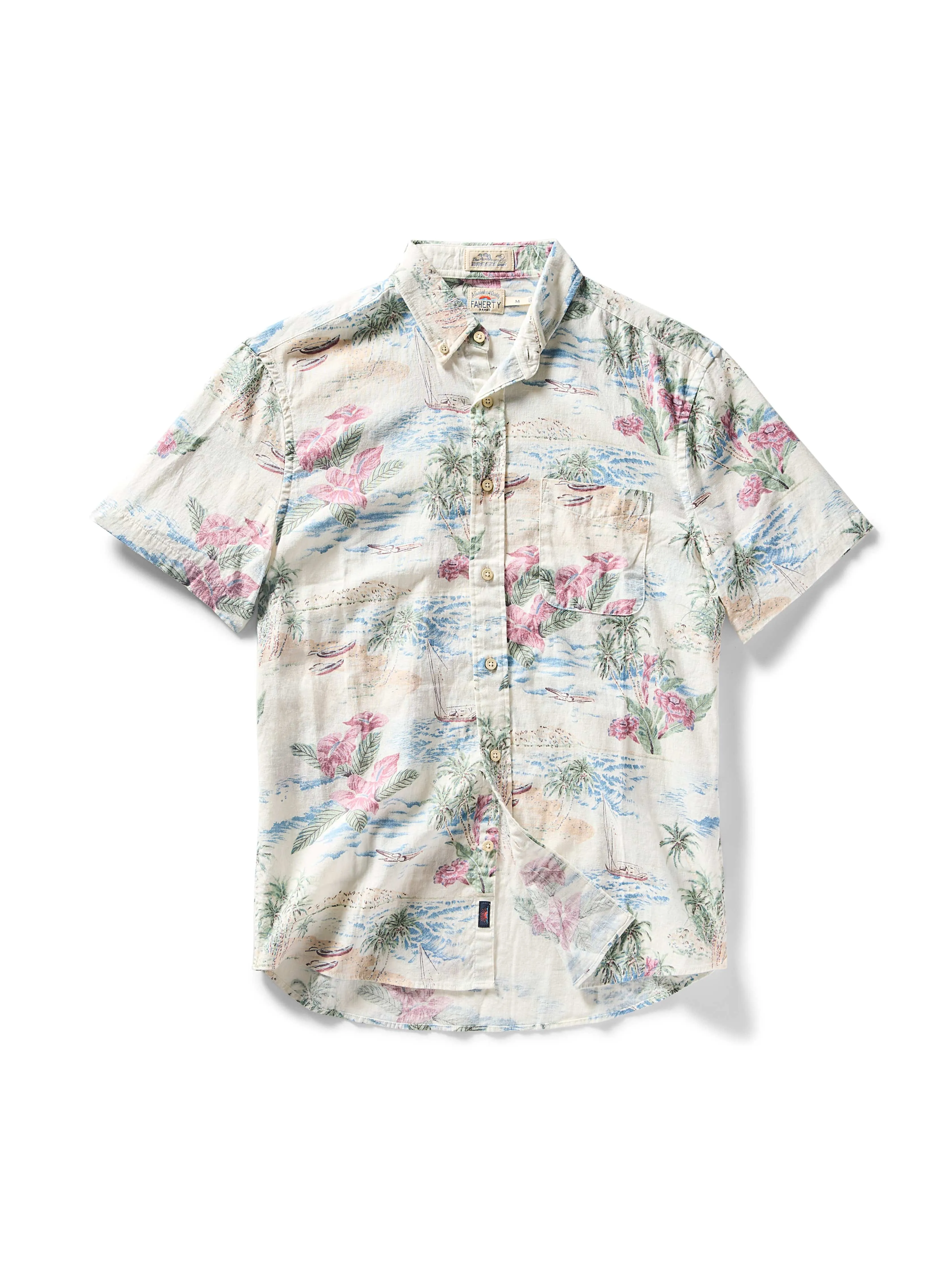 Short-Sleeve Breeze Shirt - Molokai Scenic Tropical