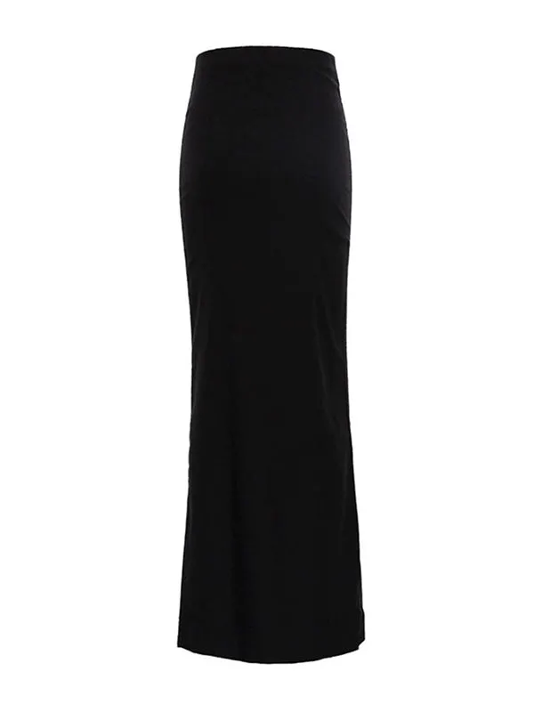 Solid Color A-Line Bodycon Skirts Bottoms